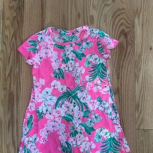 Lilly Pulitzer Pink and Green Toddler Kristen dress size xs (2-3)